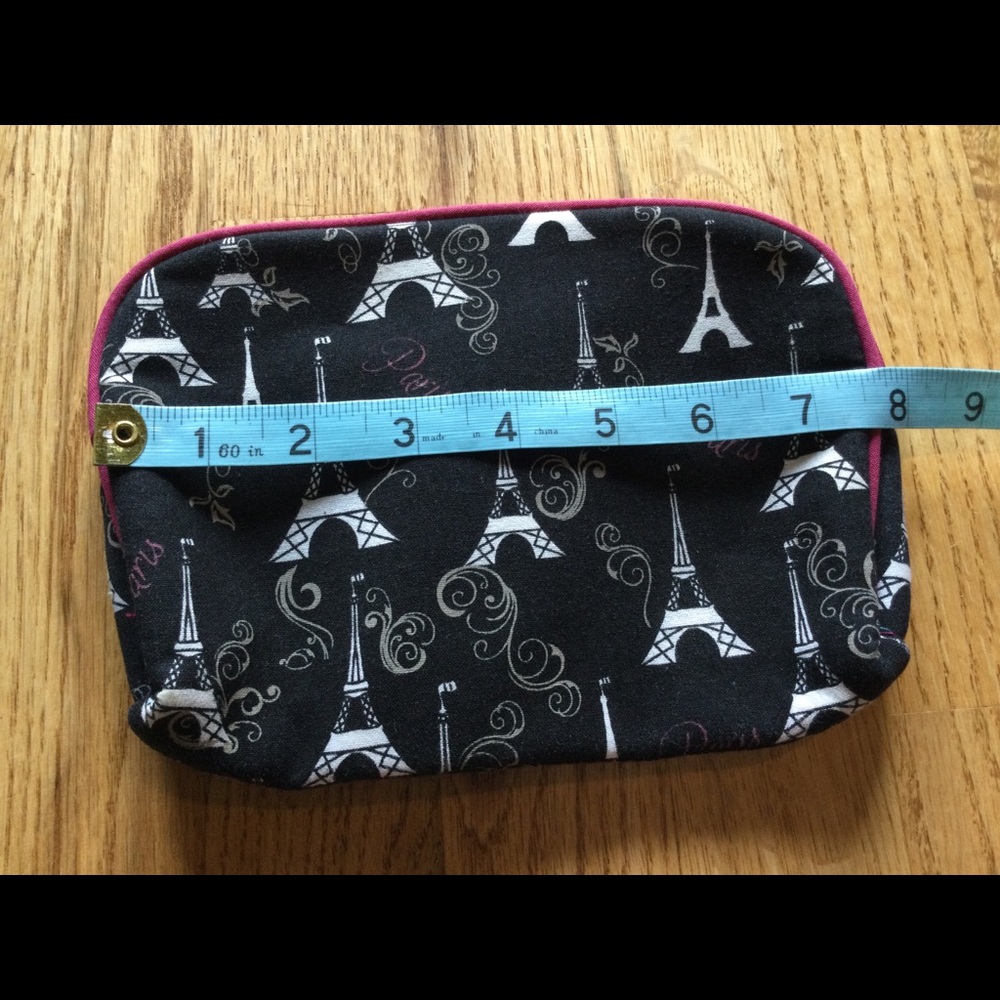 🇫🇷3xHP!🇫🇷 Paris Zippered Makeup Cosmetics Bag - Picture 6 of 8